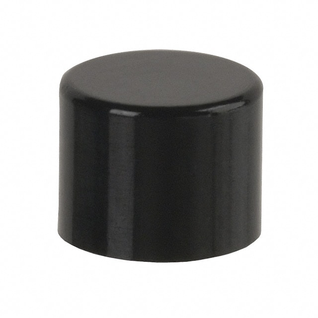 AT475A CAP PUSHBUTTON ROUND BLACK