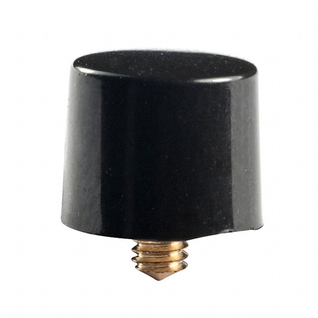 AT413A CAP PUSHBUTTON ROUND BLACK