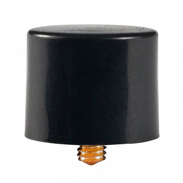 AT407A CAP PUSHBUTTON ROUND BLACK