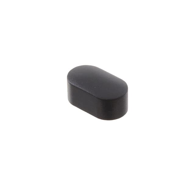 8JBLK OVAL PB SWITCH CAP BLACK