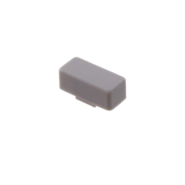 5JGRY CAP PUSHBUTTON RECTANGULAR GRAY