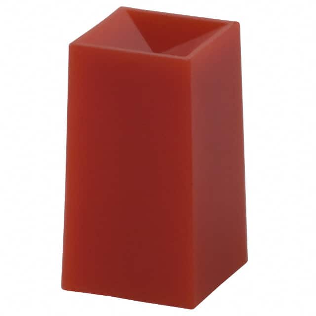 1DRED CAP PUSHBUTTON SQUARE RED
