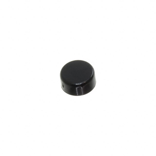 800C2BLKCAP ROUND PB SWITCH CAP BLK