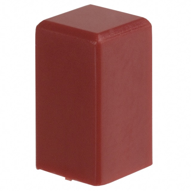 1SRED CAP PUSHBUTTON SQUARE RED