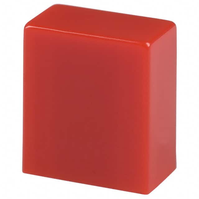 TACRED CAP PUSHBUTTON RECTANGULAR RED