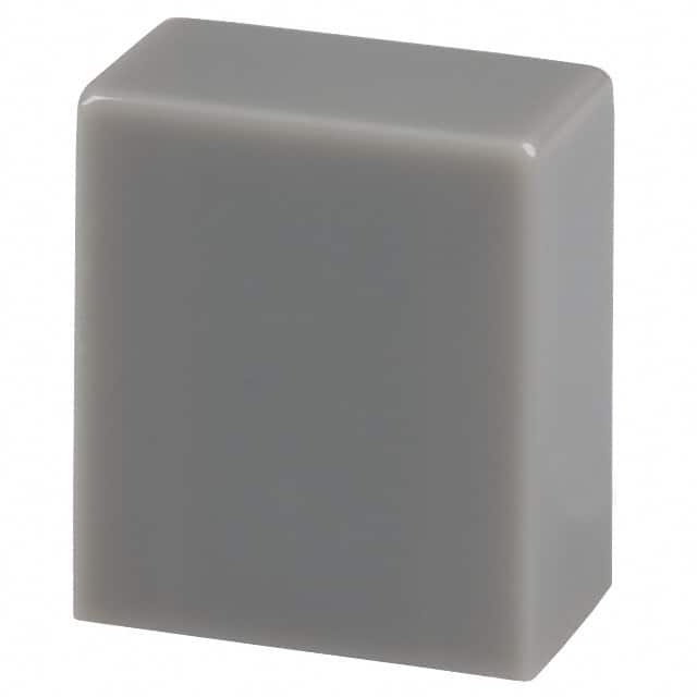 TACGRY CAP PUSHBUTTON RECTANGULAR GRAY