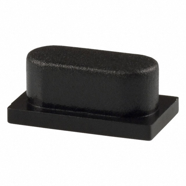 BTNK0390 CAP TACTILE OVAL BLACK