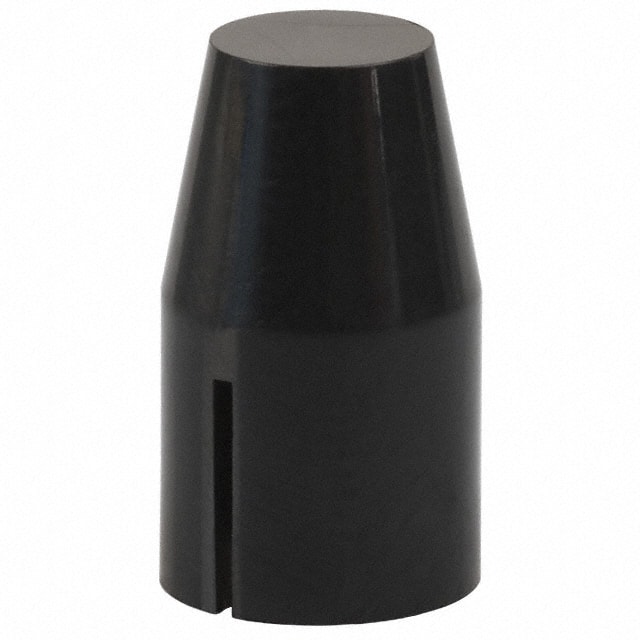 F0101 CAP PUSHBUTTON BULLET BLACK