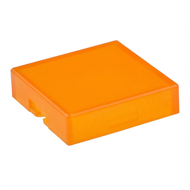 AT4074D CAP PUSHBUTTON SQUARE CLR/AMBER