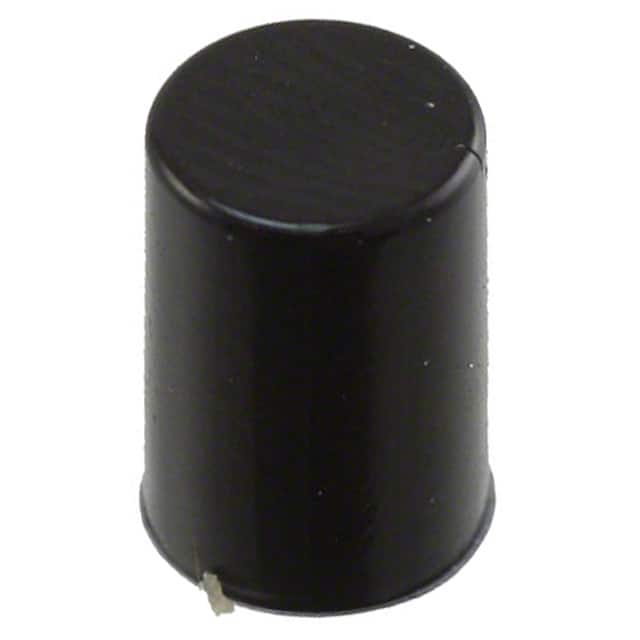 G003A CAP PUSHBUTTON ROUND BLACK