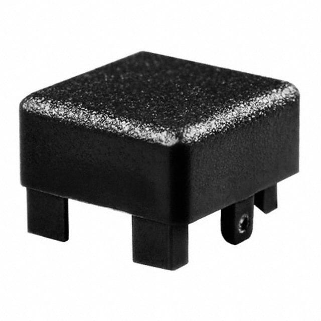 BTND690F CAP PUSHBUTTON SQUARE BLACK