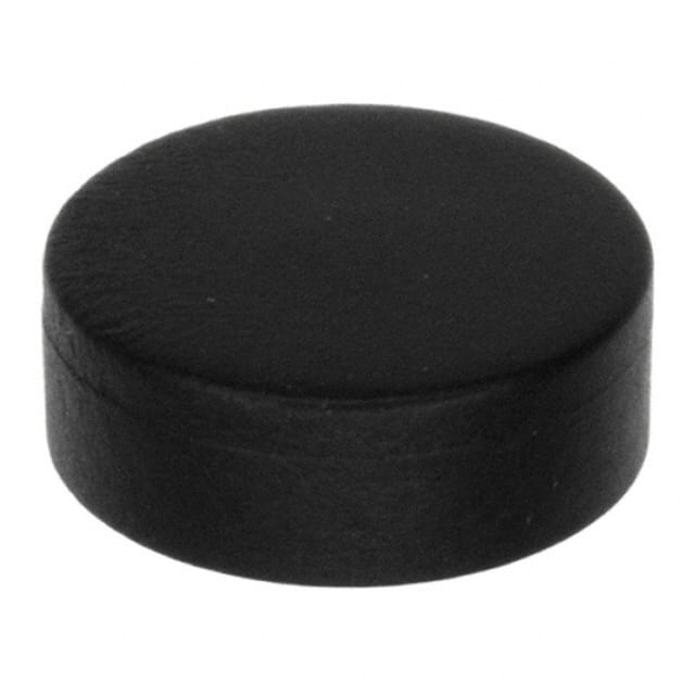 1GA09 CAP TACTILE ROUND BLACK