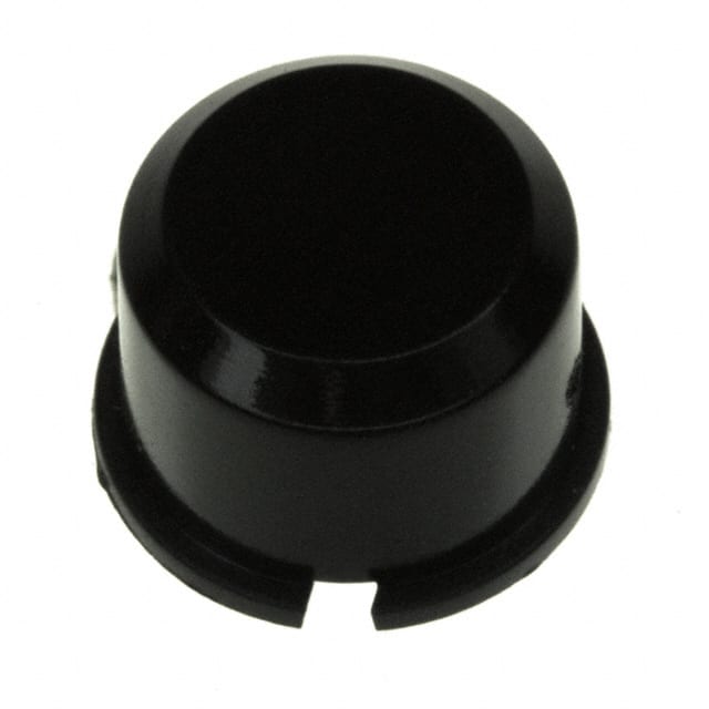 1D09 CAP TACTILE ROUND BLACK