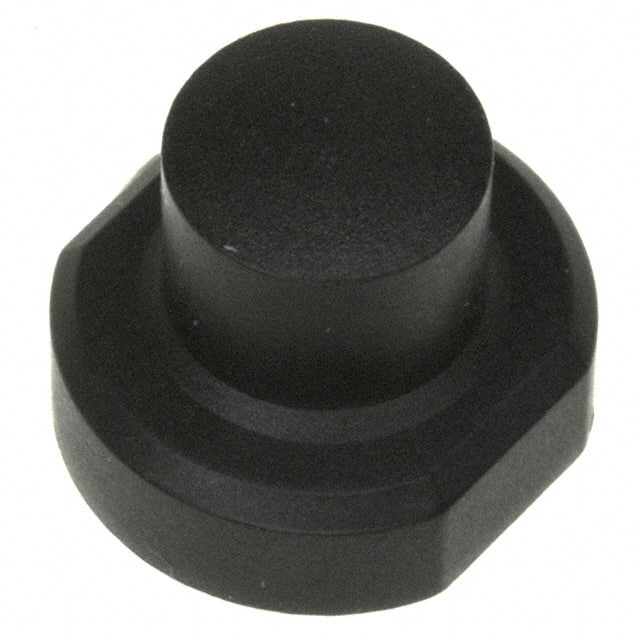 1S09-16.0 CAP TACTILE ROUND BLACK