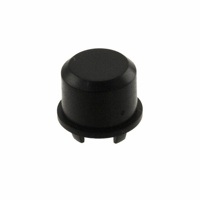 1DS09 CAP TACTILE ROUND BLACK