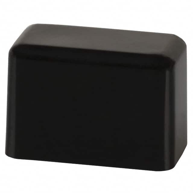 TAKBLK CAP PUSHBUTTON RECTANGULAR BLACK