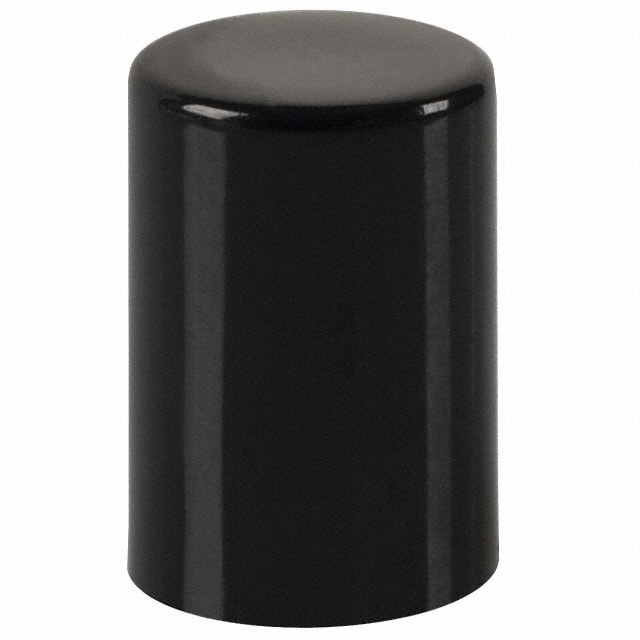 454D02000 CAP PUSHBUTTON ROUND BLACK