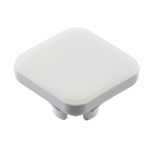 70-921.9 CAP PUSHBUTTON SQUARE WHT