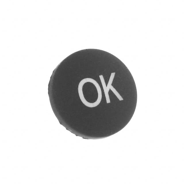 1ZC16LM11809 CAP TACTILE ROUND FROSTED WHITE
