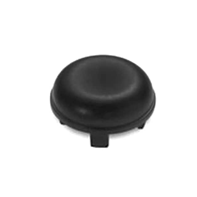 1JS09 CAP TACTILE ROUND BLACK