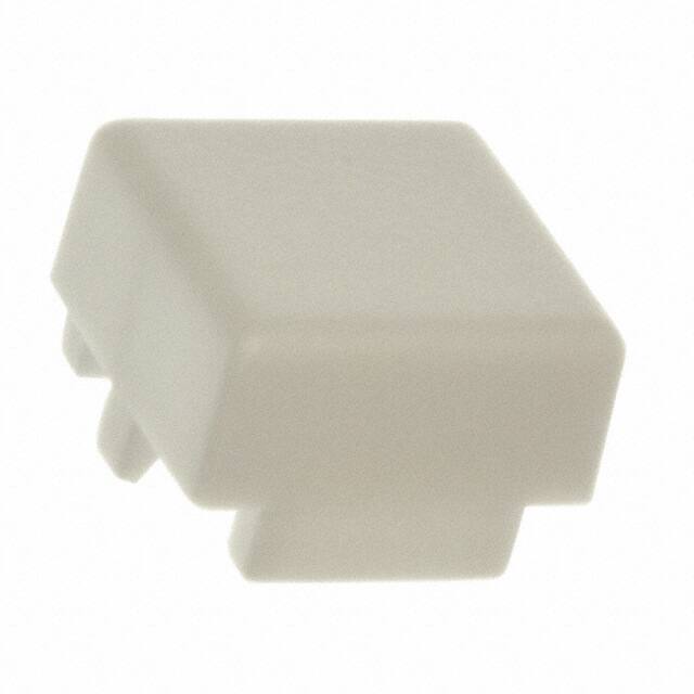 BTN D6 00 F CAP PUSHBUTTON SQUARE WHITE