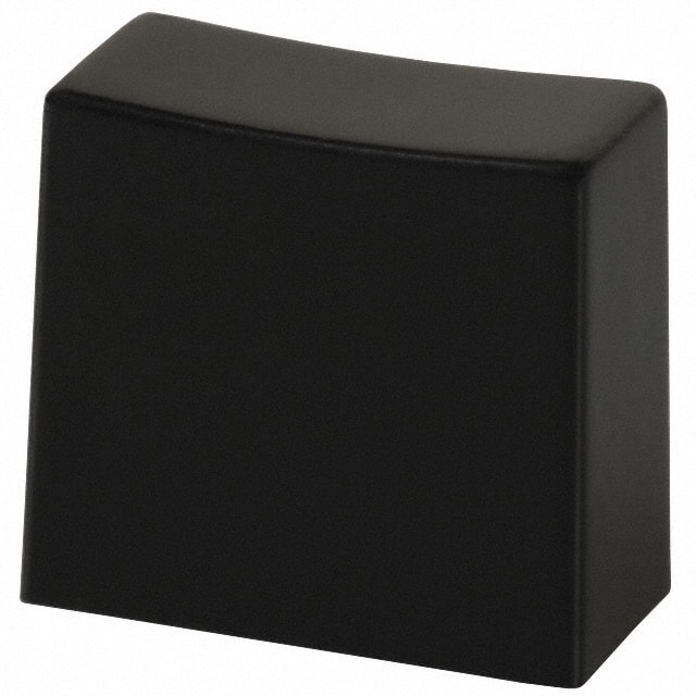 G002A CAP PUSHBUTTON RECTANGULAR BLACK
