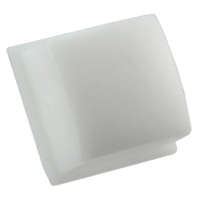 1TS16 CAP TACTILE SQUARE FROSTED WHITE