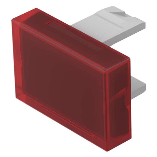 01-901.2 CAP PUSHBUTTON RECTANGLE RED