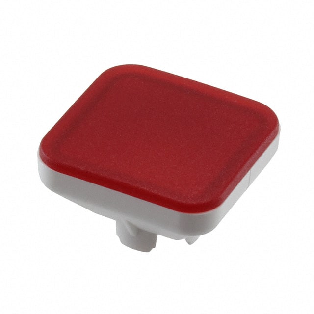 70-921.2 CAP PUSHBUTTON SQUARE RED
