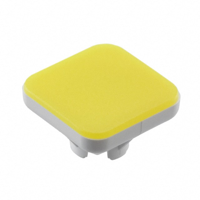 70-921.4 CAP PUSHBUTTON SQUARE YLW
