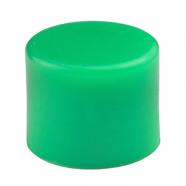 AT475F CAP PUSHBUTTON ROUND GREEN