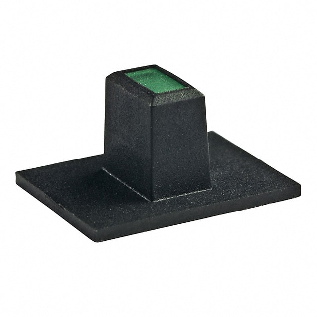 AT4065F CAP SLIDE RECT BLK/GRN LENS