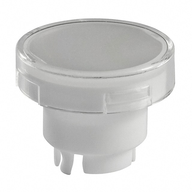 AT3005JB CAP PUSHBUTTON ROUND CLEAR/WHITE