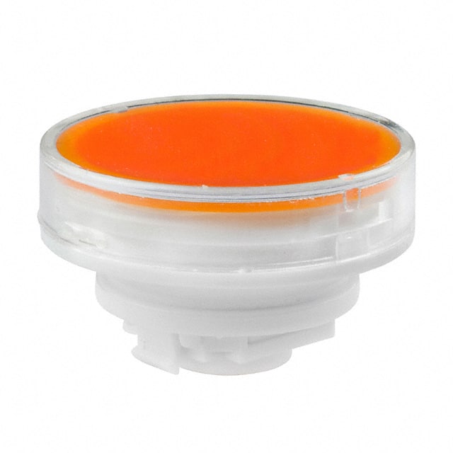 AT4179JD CAP PUSHBUTTON ROUND CLR/AMBER