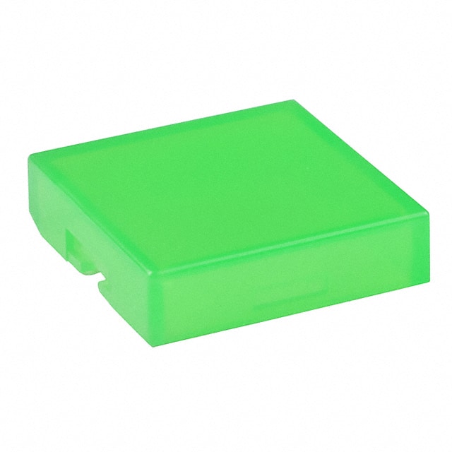 AT4074F CAP PUSHBUTTON SQUARE CLEAR/GRN