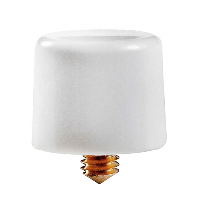 AT413B CAP PUSHBUTTON ROUND WHITE