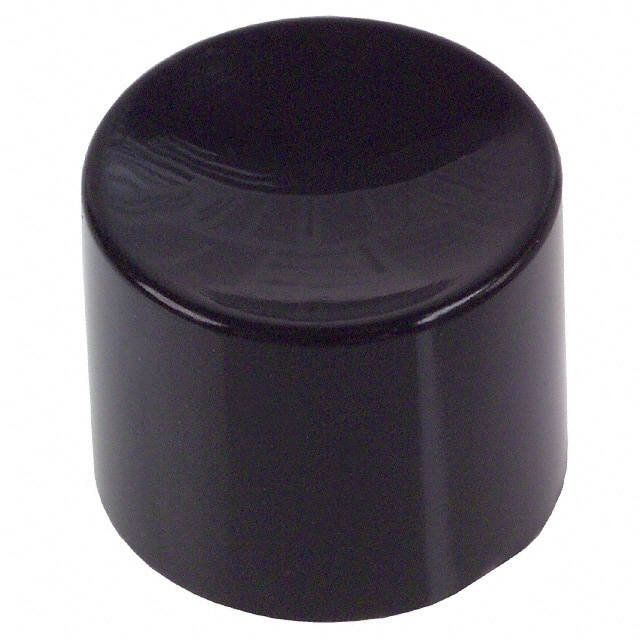 1825068-1 CAP PUSHBUTTON ROUND BLACK
