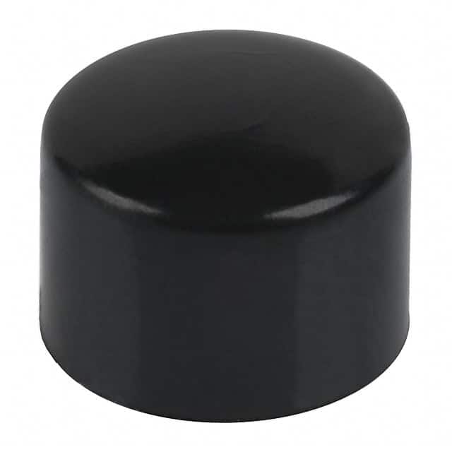 30B1012-9 CAP PUSHBUTTON ROUND BLACK