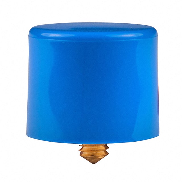 AT407G CAP PUSHBUTTON ROUND BLUE