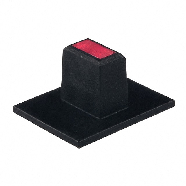 AT4065C CAP SLIDE RECT BLK/RED LENS