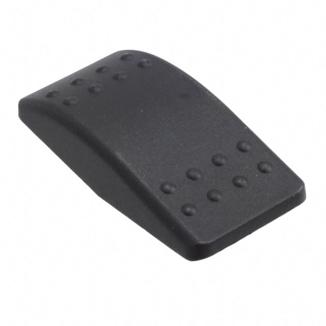 VVAZC00-000 CAP ROCKER RECTANGULAR BLACK