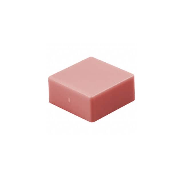 AT4191JC CAP PUSHBUTTON SQUARE CLEAR/RED