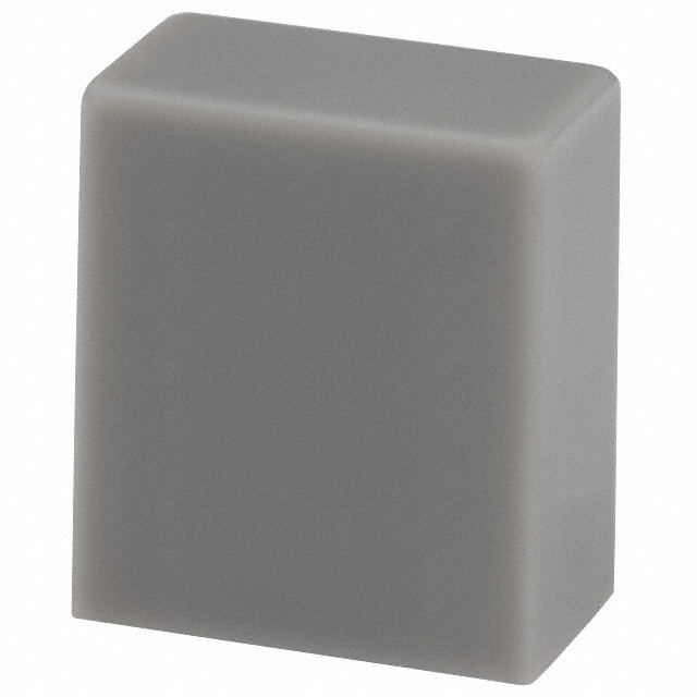 F1204 CAP PUSHBUTTON RECTANGULAR GRAY