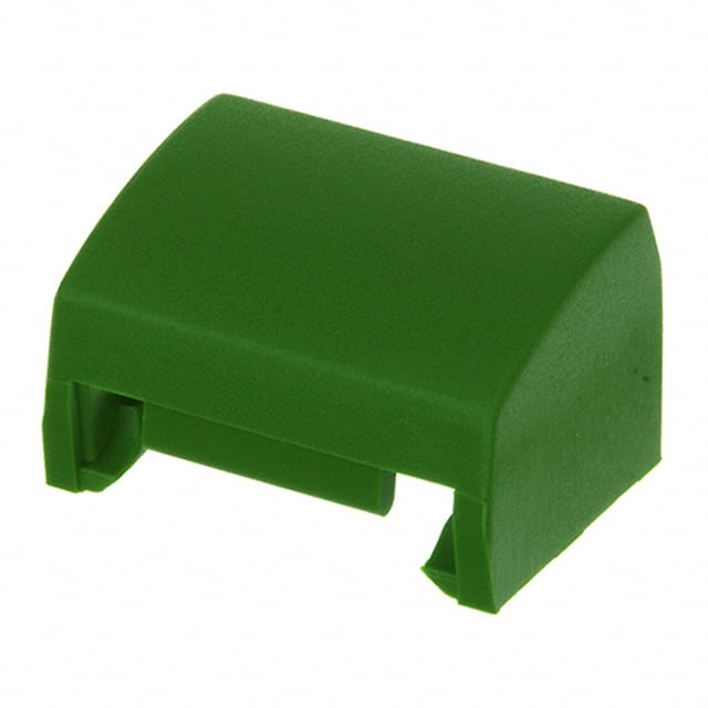 1A02 CAP TACTILE RECTANGULAR GREEN