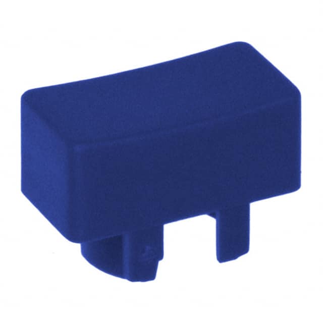 1P00 CAP TACTILE RECTANGULAR BLUE