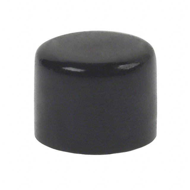 U902 CAP PUSHBUTTON ROUND BLACK