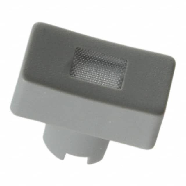 1QS031 CAP TACTILE RECT GRAY/TRANS LENS