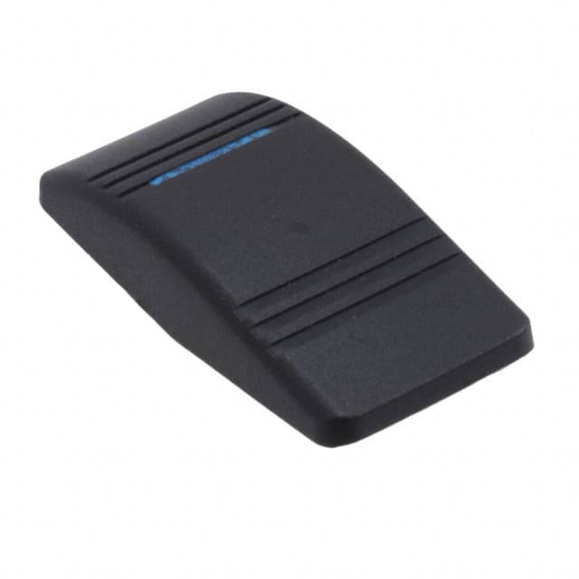 VVCTC00-000 CAP ROCKER RECT BLACK/BLUE LENS