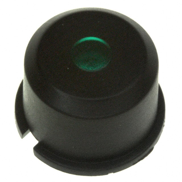 1E092 CAP TACTILE ROUND BLK/GRN LENS