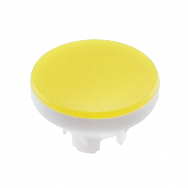 70-911.4 CAP PUSHBUTTON ROUND YLW